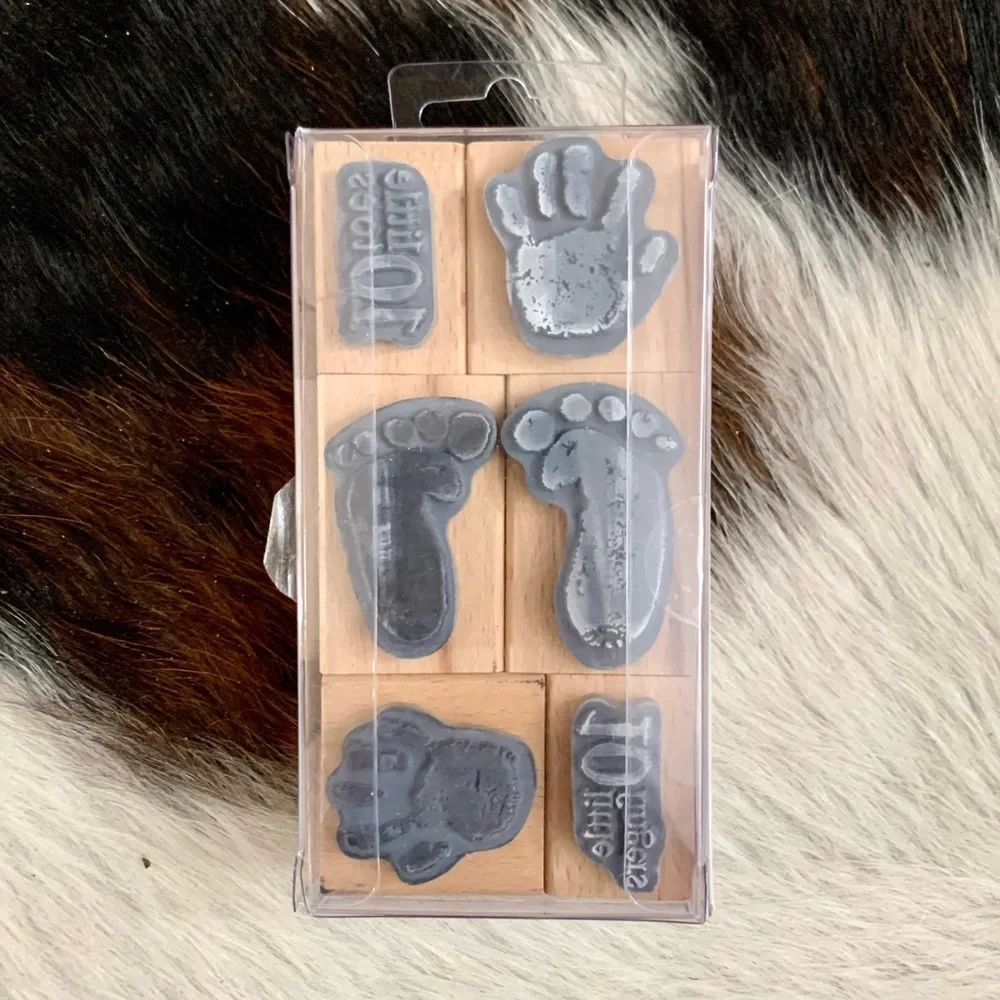 Baby Themed Wood Stamp Set